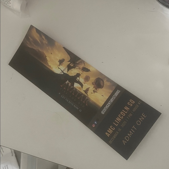 Avatar BUNDLE 2025 Fire and Ash Ticket, Posters, Pin, Notebook Friend Fam NEW - Picture 6 of 12